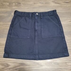 Lucky Brand Womens Blue Cotton Solid Pockets Jeans Mini Skirt Size 29 / 8